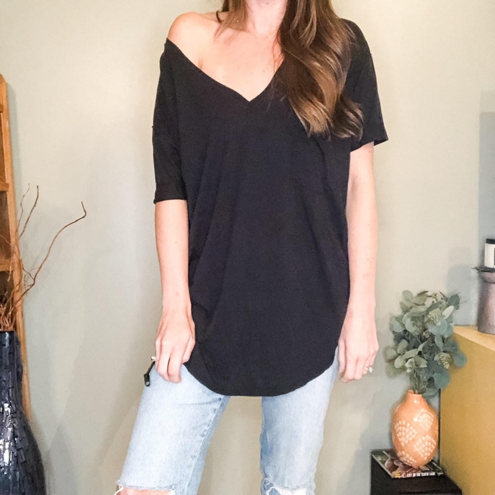 Free People | Everyday Tunic Tee | Black | XS